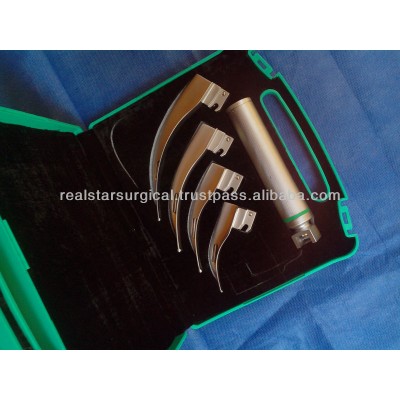 Best Quality Fiberoptic macintosh blades laryngoscope set MANUFACTURER