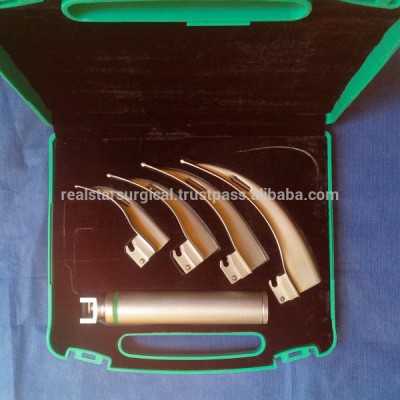 Fiberoptic macintosh blades laryngoscope set ,laryngoscope blades